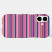 Retro-Mehrfarben-Streifen Case-Mate iPhone Hülle (Rückseite (Horizontal))