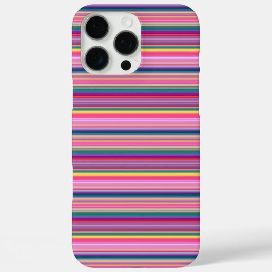 Retro-Mehrfarben-Streifen Case-Mate iPhone Hülle (Rückseite)