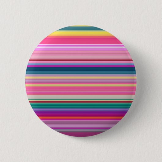 Retro-Mehrfarbstreifen Button (Vorderseite)