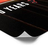 Retro Meilenstein 40 Jahre Personalisierte Liebe Poster (Ecke)