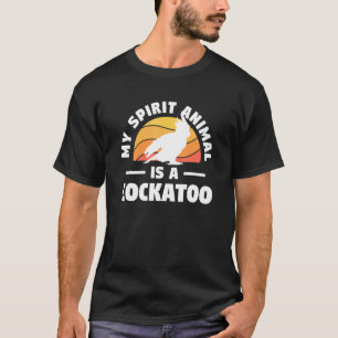 Retro mein Geiststier ist ein Cockatoo Par T-Shirt