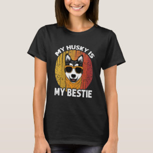 Retro mein Husky ist meine Bestie Vintagen Huskies T-Shirt