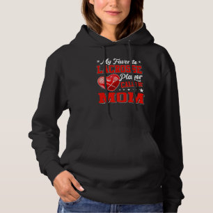 Retro Mein Lieblings-Lacrosse-Player ruft mich Mam Hoodie
