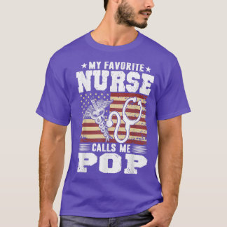 Retro Meine Lieblingsnahrung nennt mich Pop Vather T-Shirt