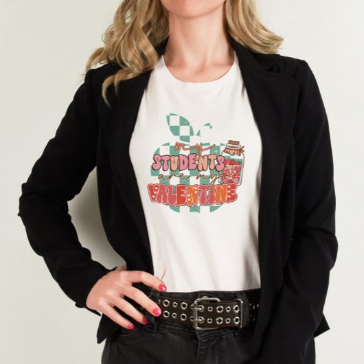 Retro Meine Schüler sind mein Valentinlehrer T-Shirt