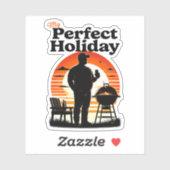 Retro meinen perfekten, dunklen Urlaub Aufkleber (Blatt)