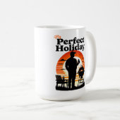 Retro meinen perfekten, dunklen Urlaub Kaffeetasse (VorderseiteRechts)