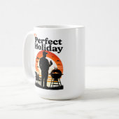 Retro meinen perfekten, dunklen Urlaub Kaffeetasse (Vorderseite Links)