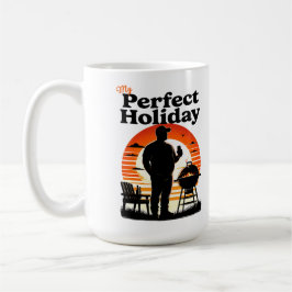 Retro meinen perfekten, dunklen Urlaub Kaffeetasse