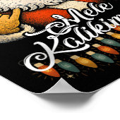 Retro Mele Kalikimaka Hawaiian Christmas Tail, Par Poster (Ecke)