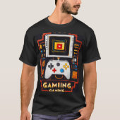 "Retro Melt: 16-Bit Gaming Controller T - Shirt" T-Shirt (Vorderseite)