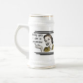 Retro-Memaw-T-Shirts und Geschenke Bierglas (Links)