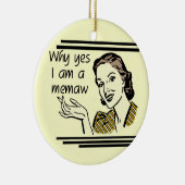 Retro Memaw T - Shirts und Geschenke Keramik Ornament (Rechts)