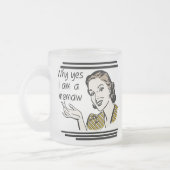 Retro-Memaw-T-Shirts und Geschenke Mattglastasse (Links)