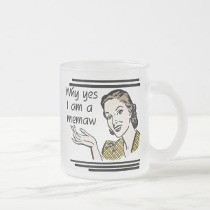 Retro-Memaw-T-Shirts und Geschenke Mattglastasse