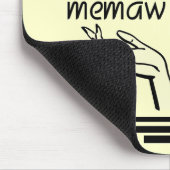 Retro Memaw T - Shirts und Geschenke Mousepad (Ecke)