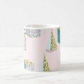 Retro Memphis: 80er-90s Hipster Pattern. Kaffeetasse (Mittel)