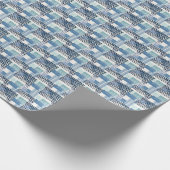 Retro Memphis Doodle Nahtloses Muster Geschenkpapier (Ecke)