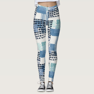 Retro Memphis Doodle Nahtloses Muster Leggings