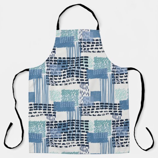 Retro Memphis Doodle Nahtloses Muster Schürze (Vorderseite)