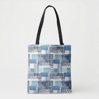 Retro Memphis Doodle Nahtloses Muster Tasche