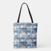 Retro Memphis Doodle Nahtloses Muster Tasche (Rückseite)