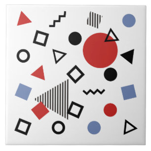 Retro Memphis-Entwurfs-Muster Fliese