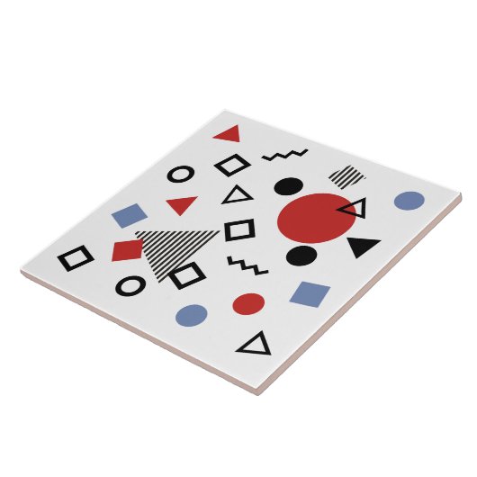 Retro Memphis-Entwurfs-Muster Fliese (Seite)