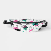 Retro Memphis Geometric Pattern Bauchtasche (Vorderseite)