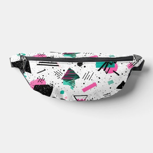 Retro Memphis Geometric Pattern Bauchtasche (Ablage )