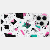 Retro Memphis Geometric Pattern Case-Mate iPhone Hülle (Rückseite (Horizontal))