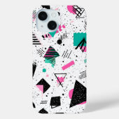 Retro Memphis Geometric Pattern Case-Mate iPhone Hülle (Rückseite)