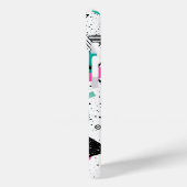 Retro Memphis Geometric Pattern Case-Mate iPhone Hülle (Rückseite / Links)