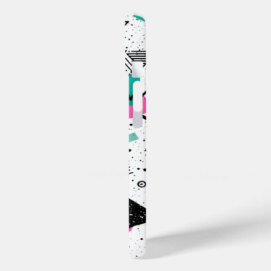 Retro Memphis Geometric Pattern Case-Mate iPhone Hülle (Rückseite / Links)