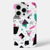 Retro Memphis Geometric Pattern Case-Mate iPhone Hülle (Rückseite)