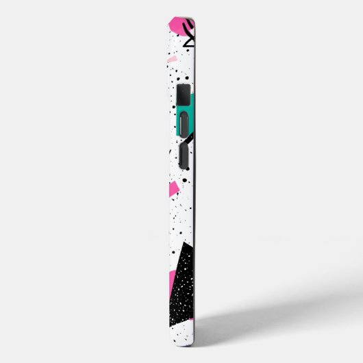 Retro Memphis Geometric Pattern Case-Mate iPhone Hülle (Rückseite / Links)
