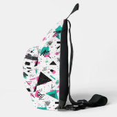 Retro Memphis Geometric Pattern Crossbody Bag (Rechts)