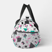 Retro Memphis Geometric Pattern Duffle Bag (Rechts)