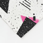 Retro Memphis Geometric Pattern Fleecedecke (Ecke)