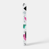 Retro Memphis Geometric Pattern iPhone 15 Hülle (Linke Seite)