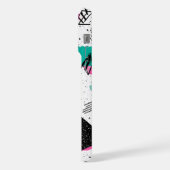 Retro Memphis Geometric Pattern iPhone Hülle (Linke Seite)