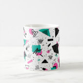 Retro Memphis Geometric Pattern Kaffeetasse (Mittel)