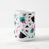 Retro Memphis Geometric Pattern Kaffeetasse (Mittel)