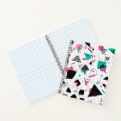 Retro Memphis Geometric Pattern Notizblock (Innenseite)