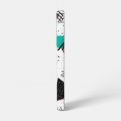 Retro Memphis Geometric Pattern Samsung Galaxy Hülle (Linke Seite)