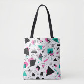 Retro Memphis Geometric Pattern Tasche (Vorderseite)