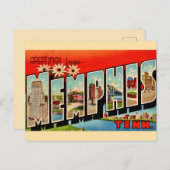 Retro Memphis Grußkarte Postkarte (Vorne/Hinten)