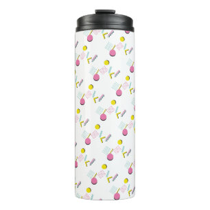Retro-Memphis-Muster der 1990er Jahre Thermosbecher