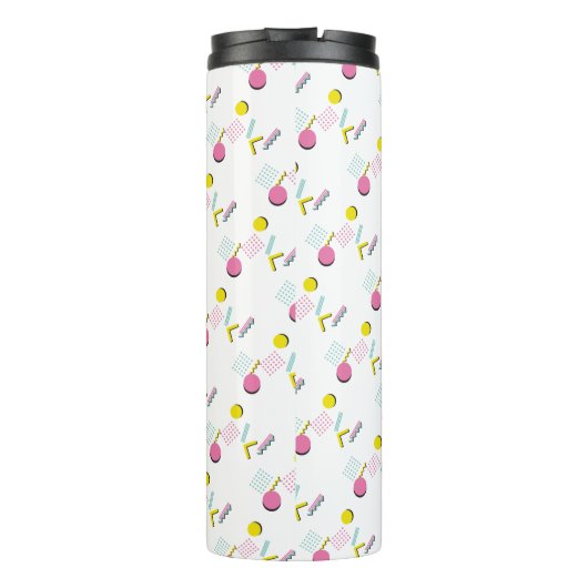 Retro-Memphis-Muster der 1990er Jahre Thermosbecher (Rückseite)