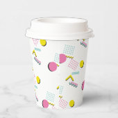 Retro Memphis Pattern 90er Theme Party Pappbecher (Rechts)